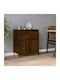 Sideboard Metal with Drawers Brown Oak 60x35x70cm