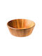 Leone Wooden Salad Bowl Brown 25x25x9cm