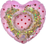 Swim Essentials Red Dots Heart Inflatable Floating Drink Holder Pink 17cm SWE-