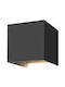 Panafan Wall-Mounted Outdoor Ceiling Light LED IP65 10W with Warm White Light Double Beam 100εκ.