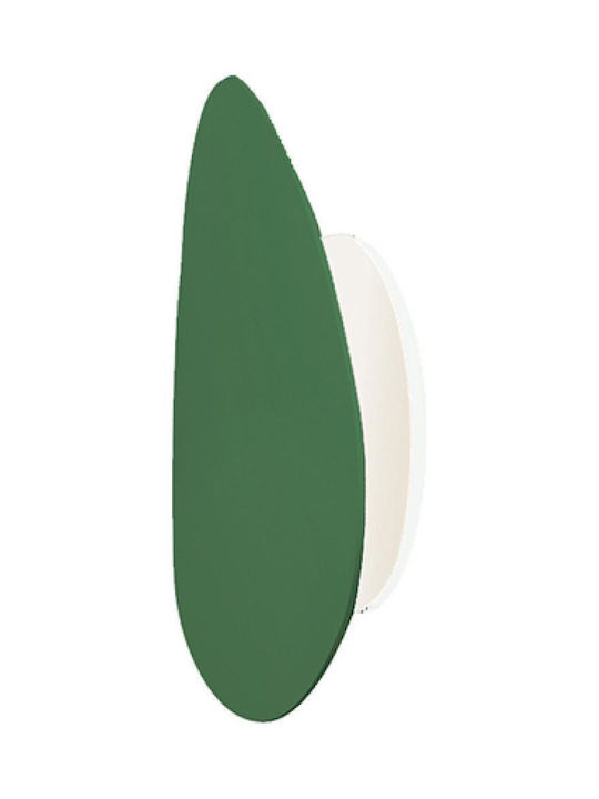 Zambelis Lights Μοντέρνο Φωτιστικό Τοίχου με Ντουί G9 σε Πράσινο Χρώμα