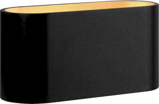Geyer Klassisch Leuchte Wand mit Fassung G9 Schwarz 16x8x8cm