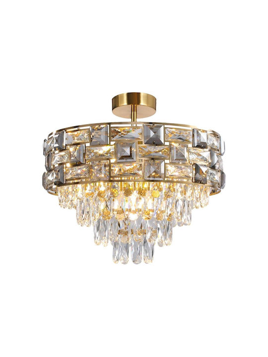 Eko Light LUXURIA Πολυέλαιος 9xE14 Χρυσός 2188