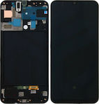 Οθόνη mit Touchscreen und Rahmen für Galaxy A50 (Schwarz)