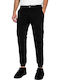 Desmond Trousers Cargo Elastic Black