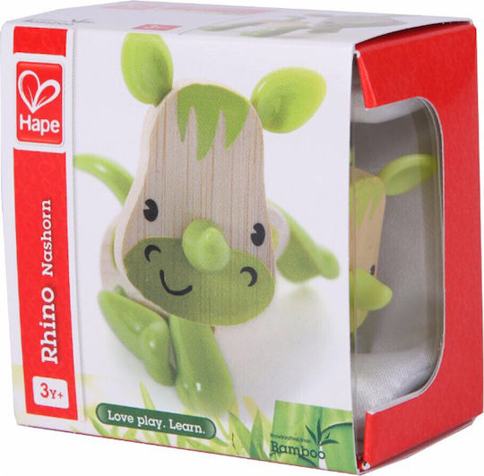 Hape Животинче Mini Mals Rhino от дърво за 36++ месеца