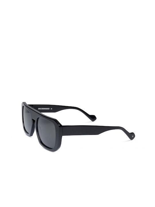 Kreuzbergkinder Kano Men's Sunglasses with C1 Plastic Frame and Black Gradient Lens