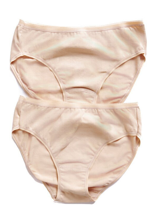 Fay Lingerie High Waist Women's Slip 2Pack Beige