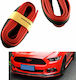 Samurai Αυτοκόλλητη Ταινία Lip Spoiler Universal όλα 250cm για Προφυλακτήρα Αυτοκινήτου σε Μαύρο Χρώμα