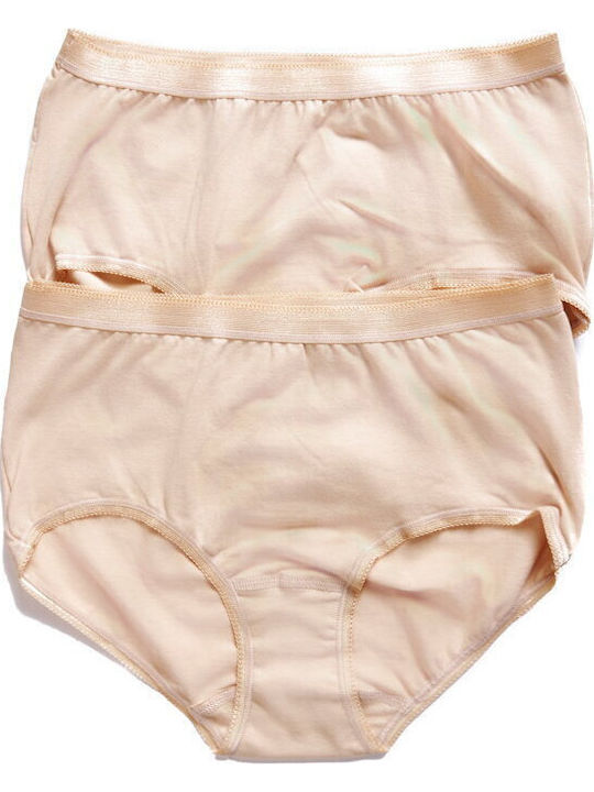 Fay Lingerie Висока талия Дамско Слип 2Pack Бежови