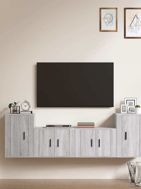 Living Room TV Unit Grey Sonoma L57xW34.5xH40cm