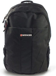 Wenger Backpack Τσάντα για Laptop Notebook - Σακίδιο Πλάτης Μαύρο Αδιάβροχο 35x20cm
