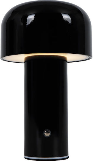 Inlight Metal Table Lamp LED with Black Shade and Base