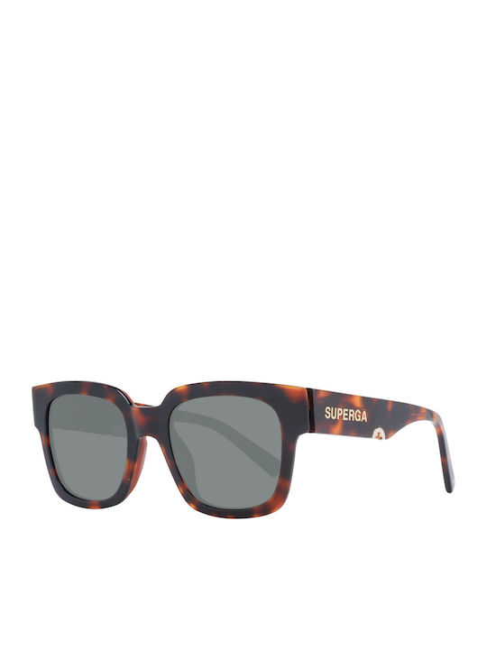 Sting Women's Sunglasses with Brown Tartaruga Plastic Frame and Black Lens SST459 02BL