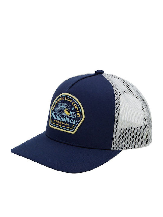 Headwear Sunset Wave Sport Jockey cu plasă și vizieră dreaptă Albastru marin