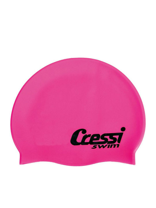 CressiSub Silicone Kids Swimming Cap Pink