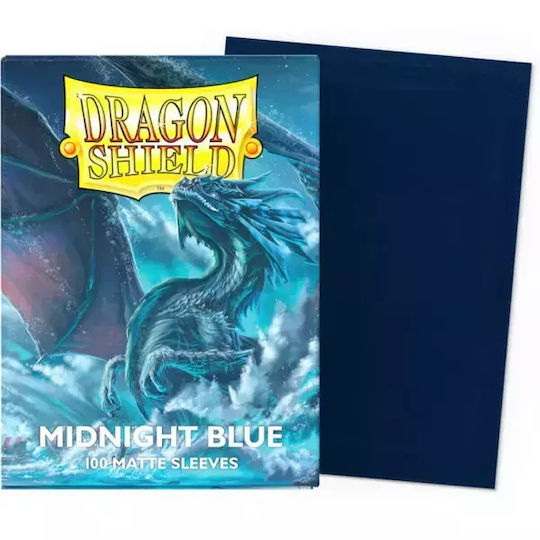 Dragon Shield Standard Size Matte Midnight Card Sleeves Standard Size 100pcs Blue