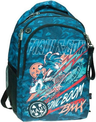 Back Me Up Sons Sharkman Schulranzen Rucksack Junior High-High School Mehrfarbig 30Es