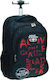 No Fear School Bag Trolley Elementary, Elementary Multicolour with Water Bottle Holder 30Liters