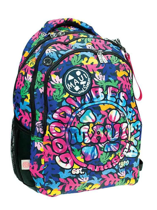 Back Me Up Sons Vibing School Bag Backpack Junior High-High School Multicolored 30lt