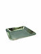 JK Home Decoration Διακοσμητικός Δίσκος Aluminium Platz 19x19cm 1Stück