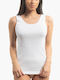 Women's Sleeveless Cotton T-Shirt White