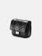 SHOULDER BAG BLACK QUILTED 38462