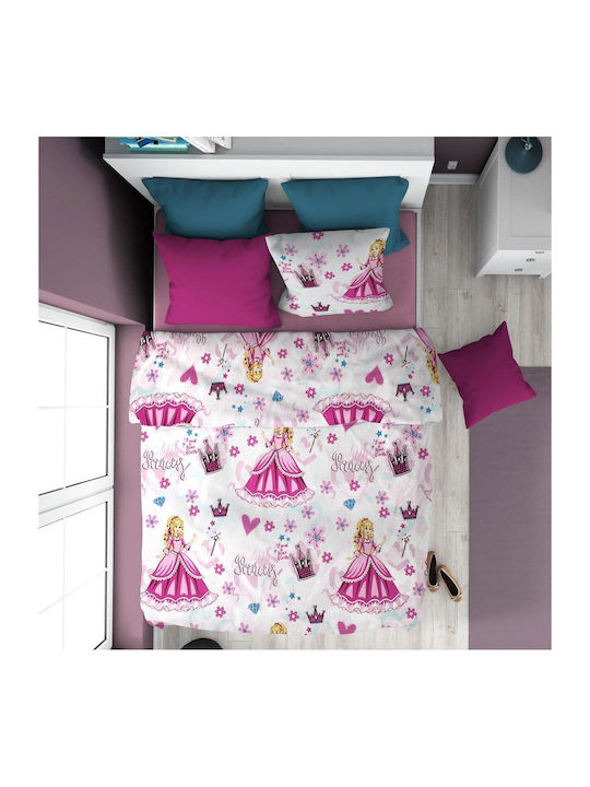 Dimcol Princess 390 Kinder Kissenbezug 50x70cm Rosa
