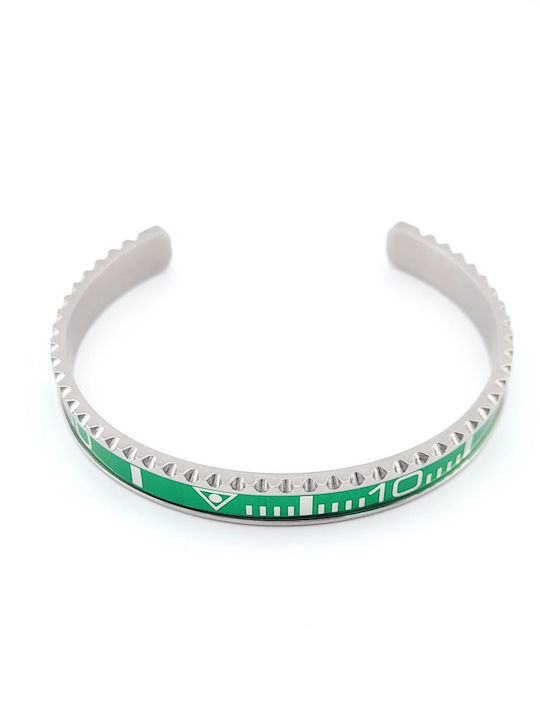 Green Men's Steel Bracelet-Mezzura code 105235