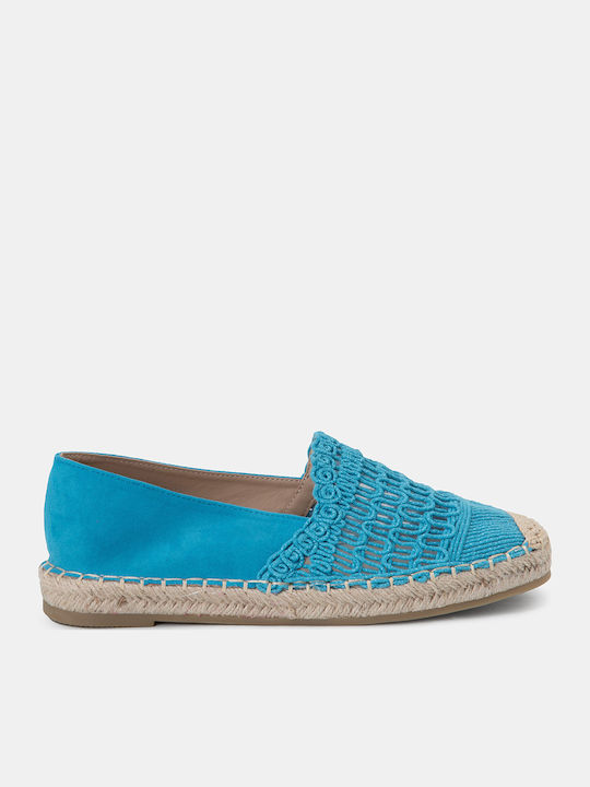 Bozikis Wildleder Damen Espadrilles in Blau Farbe