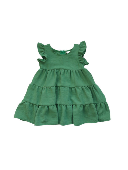 Sweet Baby Παιδικό Φόρεμα Αμάνικο Πράσινο