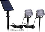 Fos me Set of 2 Stake Solar Lights IP65 47-00506