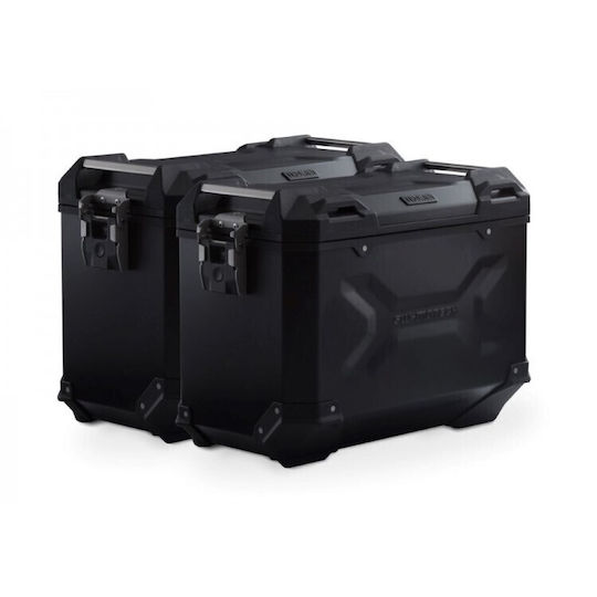 SW-Motech TRAX ADV Motorcycle Hard Side Case Set 45lt in Black Colour