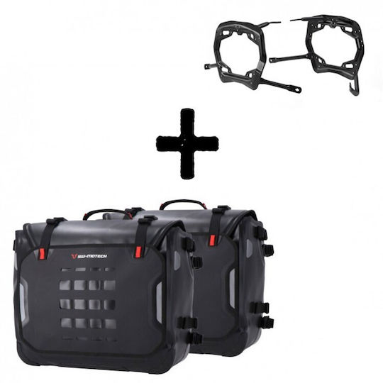 SW-Motech Sysbag WP L KTM 1290 Super Adventure S T R 20 Σετ Σαμάρια Μοτοσυκλέτας σε Μαύρο Χρώμα