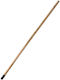 WOODEN BROOM HANDLE - MOP WITH SCREW THREAD 1.20 METERS (25MM THICK)