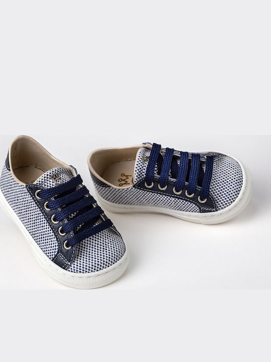 Ever Kid Βαπτιστικά Δερμάτινα Sneakers Μπλε