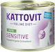 Kattovit Feline Diet Sensitive Υγρή Τροφή για Ενήλικες Γάτες σε Φακελάκι με Γαλοπούλα χωρίς Γλουτένη 185gr