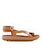 Fantasy Sandals Women's Sandals with Ankle Strap Tabac Brown