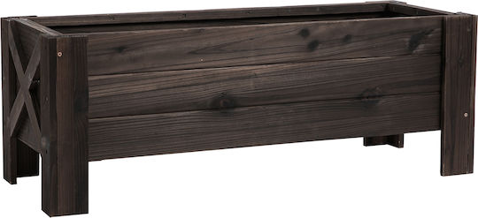 Outsunny Γλάστρα Πλαστική Καφέ 100x36.5x36εκ.