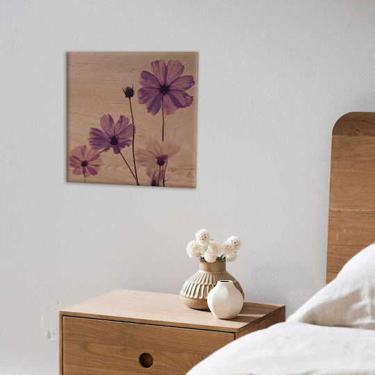 Ango Violet Πίνακας Ξύλινος 29x29cm