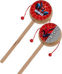 Wooden Drum with Spiderman name