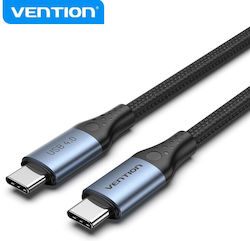 Vention Braided USB 4 Cable USB-C Male - USB-C 240W PD Gray 1m TAVHF