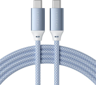 Satechi Geflochten USB 3.1 Kabel USB-C männlich - USB-C 100W Blau 2m (ST-TCC2MB)