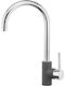 Sanitec Doppio Tall Kitchen Faucet Counter Ultra Granite Pietra