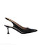 Mourtzi Patent Leather Pointed Toe Black Heels