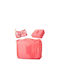 Travel Bag Travel Bag with Zipper and compartments in Coral color, 20x17x8 cm - Aria Trade