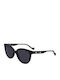 Liu Jo Women's Sunglasses with Black Plastic Frame and Black Lens