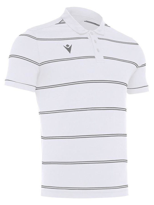 Men's Short Sleeve Polo Blouse White