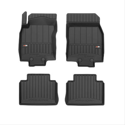 Frogum Set of Front and Rear Mats 4pcs from Rubber for Nissan X-Trail Black