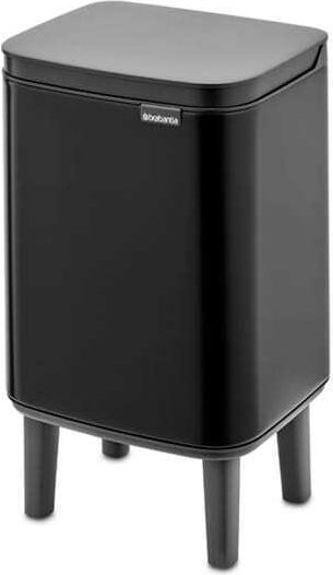Brabantia Κάδος Bo Small Hi Απορριμμάτων Πλαστικός με Αιωρούμενο Καπάκι Μαύρος 4lt
